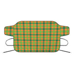 Shamrock Plaid Saint Patrick's Day Print Car Windshield Snow Cover