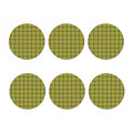 Shamrock Plaid Saint Patrick's Day Print Coaster Set