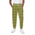 Shamrock Plaid Saint Patrick's Day Print Cotton Sweatpants