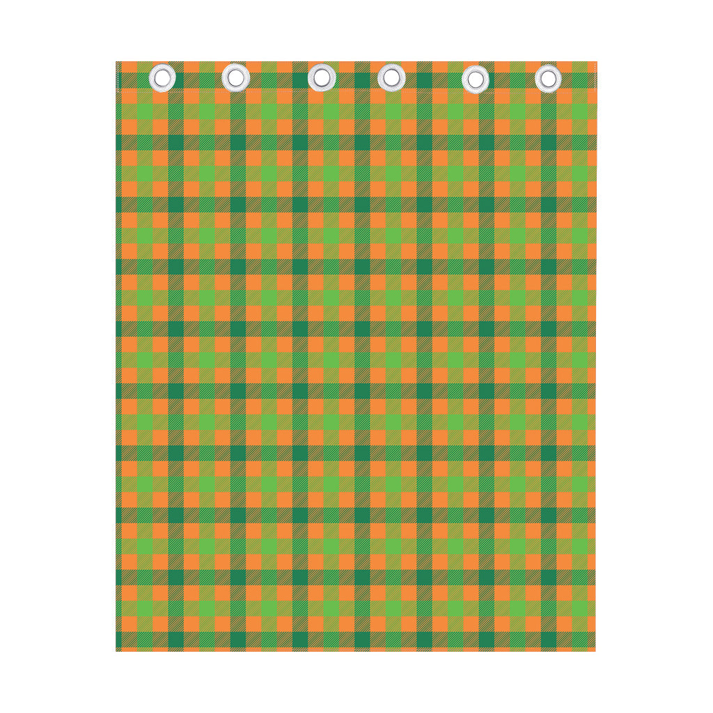 Shamrock Plaid Saint Patrick's Day Print Curtain