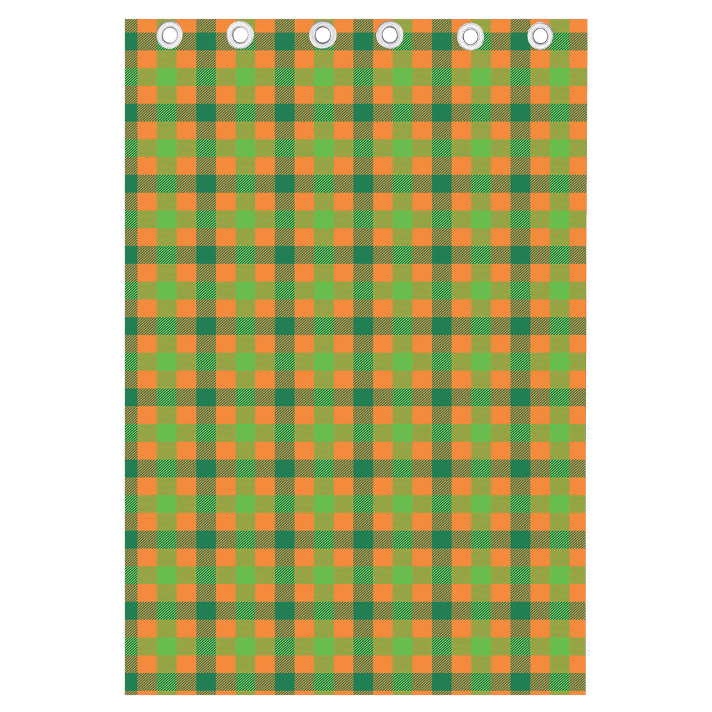 Shamrock Plaid Saint Patrick's Day Print Curtain