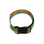 Shamrock Plaid Saint Patrick's Day Print Dog Collar