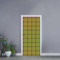 Shamrock Plaid Saint Patrick's Day Print Door Sticker