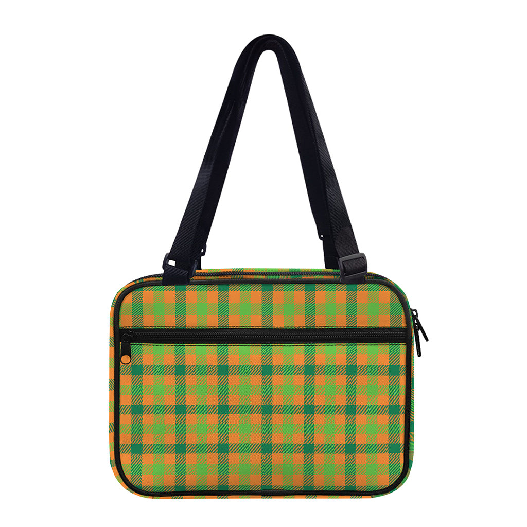 Shamrock Plaid Saint Patrick's Day Print Double Strap Bible Bag