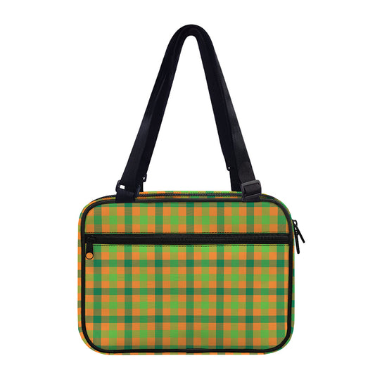 Shamrock Plaid Saint Patrick's Day Print Double Strap Bible Bag