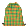 Shamrock Plaid Saint Patrick's Day Print Drawstring Bag