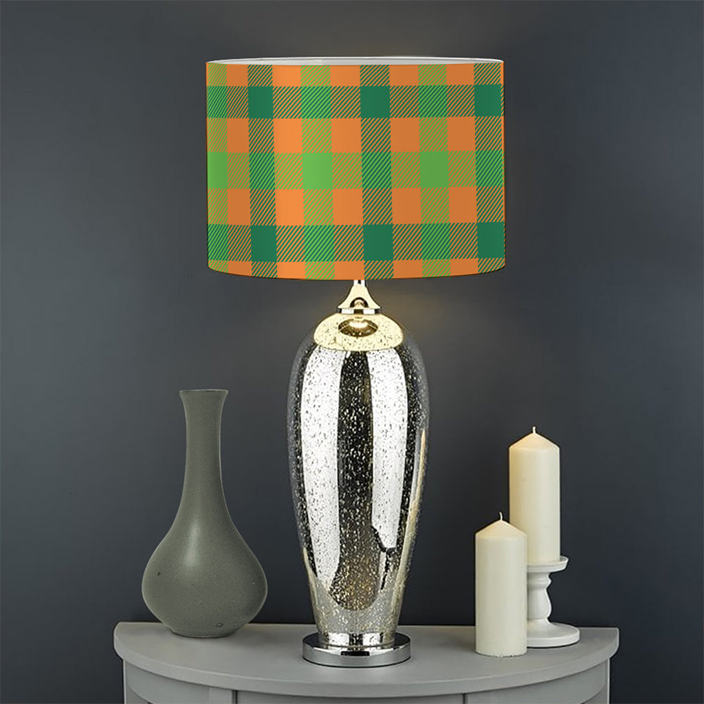 Shamrock Plaid Saint Patrick's Day Print Drum Lamp Shade