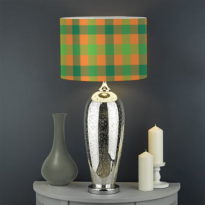 Shamrock Plaid Saint Patrick's Day Print Drum Lamp Shade