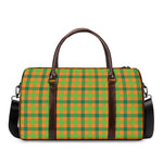 Shamrock Plaid Saint Patrick's Day Print Duffle Bag