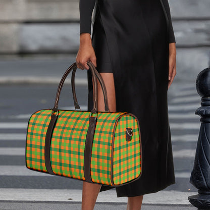 Shamrock Plaid Saint Patrick's Day Print Duffle Bag