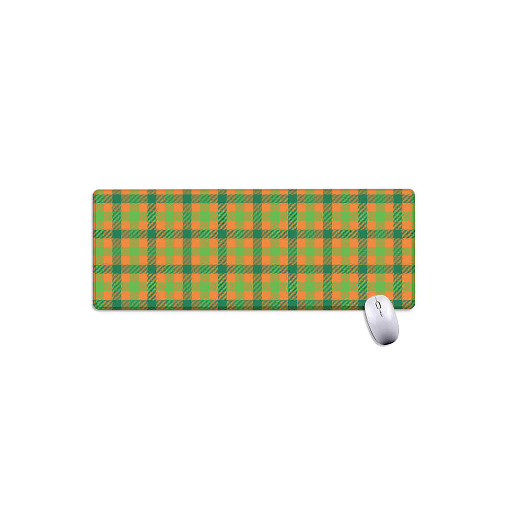Shamrock Plaid Saint Patrick's Day Print Extended Mouse Pad