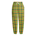 Shamrock Plaid Saint Patrick's Day Print Fleece Lined Knit Pants