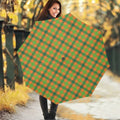 Shamrock Plaid Saint Patrick's Day Print Foldable Umbrella
