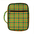 Shamrock Plaid Saint Patrick's Day Print Front Pocket Bible Bag