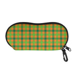 Shamrock Plaid Saint Patrick's Day Print Glasses Case