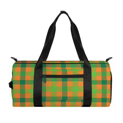 Shamrock Plaid Saint Patrick's Day Print Gym Bag
