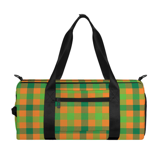 Shamrock Plaid Saint Patrick's Day Print Gym Bag