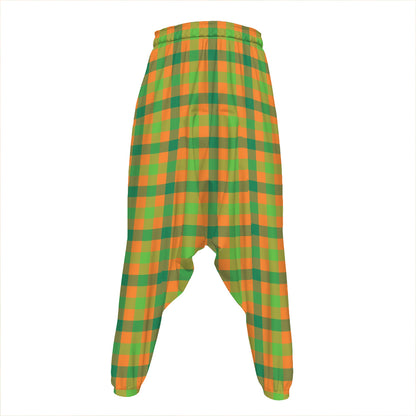 Shamrock Plaid Saint Patrick's Day Print Hammer Pants