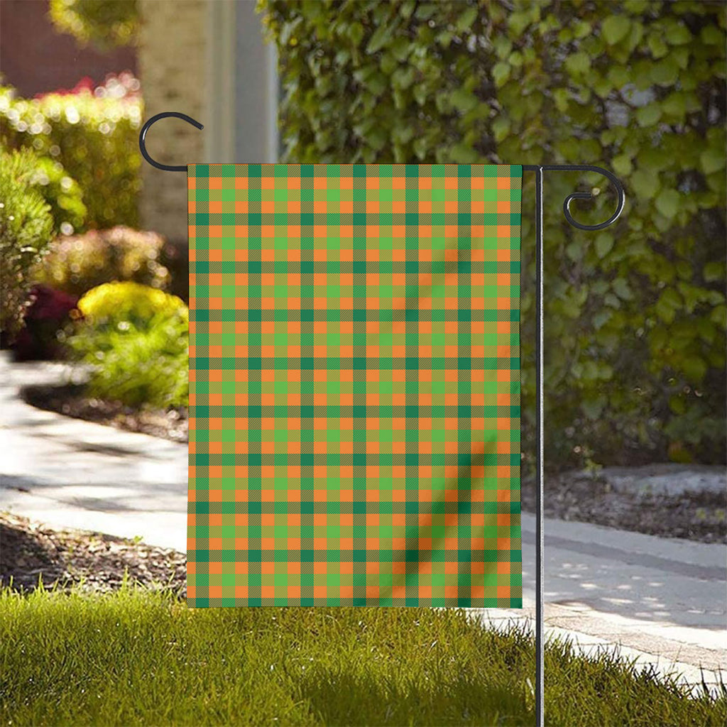 Shamrock Plaid Saint Patrick's Day Print House Flag