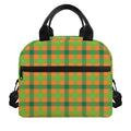 Shamrock Plaid Saint Patrick's Day Print Insulated Lunch Bag