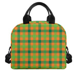Shamrock Plaid Saint Patrick's Day Print Insulated Lunch Bag