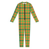 Shamrock Plaid Saint Patrick's Day Print Jumpsuit