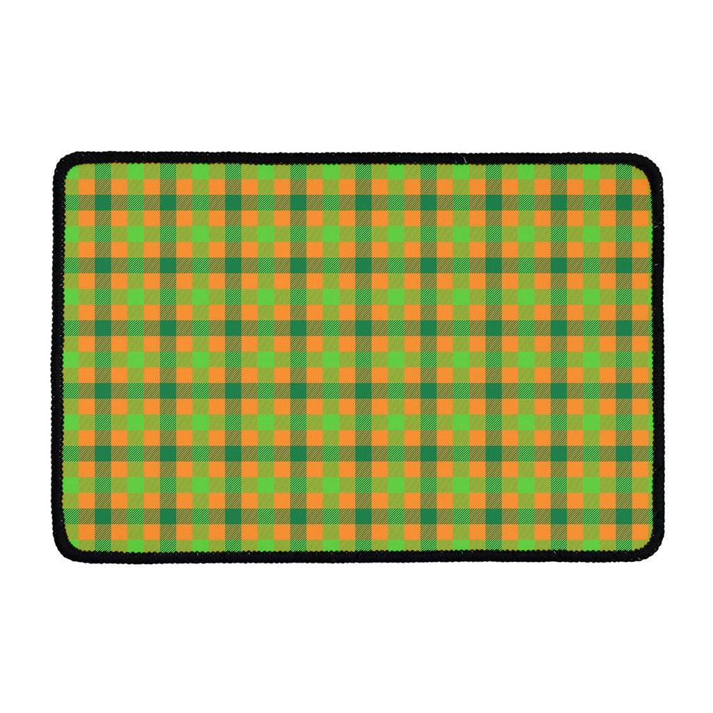 Shamrock Plaid Saint Patrick's Day Print Kitchen Mat