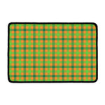 Shamrock Plaid Saint Patrick's Day Print Kitchen Mat