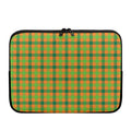 Shamrock Plaid Saint Patrick's Day Print Laptop Sleeve
