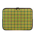 Shamrock Plaid Saint Patrick's Day Print Laptop Sleeve