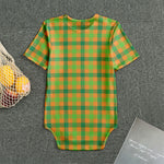 Shamrock Plaid Saint Patrick's Day Print Men's Bodysuit