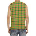 Shamrock Plaid Saint Patrick's Day Print Men's Fitness Tank Top