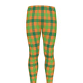 Shamrock Plaid Saint Patrick's Day Print Men's Leggings