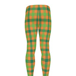 Shamrock Plaid Saint Patrick's Day Print Men's leggings