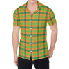 Shamrock Plaid Saint Patrick's Day Print Men's Shirt