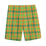 Shamrock Plaid Saint Patrick's Day Print Men's Sports Shorts