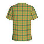 Shamrock Plaid Saint Patrick's Day Print Men's Sports T-Shirt