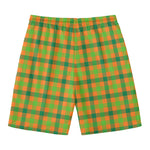 Shamrock Plaid Saint Patrick's Day Print Men's Swim Trunks