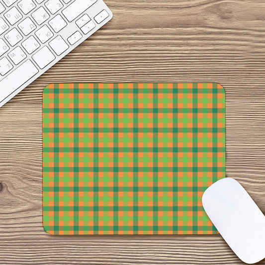 Shamrock Plaid Saint Patrick's Day Print Mouse Pad