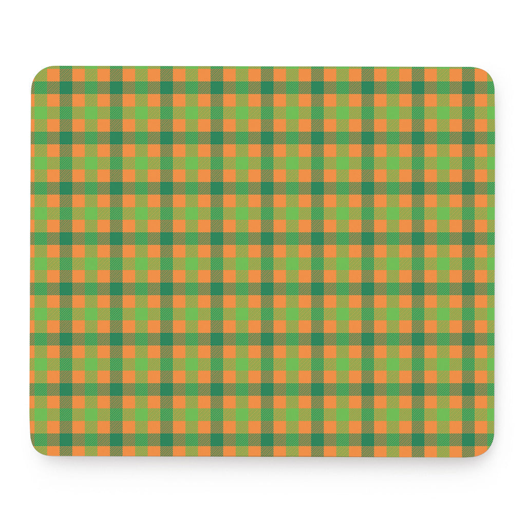 Shamrock Plaid Saint Patrick's Day Print Mouse Pad