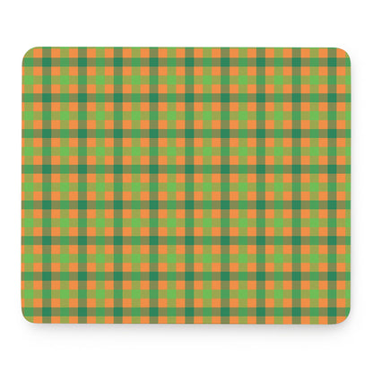 Shamrock Plaid Saint Patrick's Day Print Mouse Pad