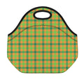 Shamrock Plaid Saint Patrick's Day Print Neoprene Lunch Bag