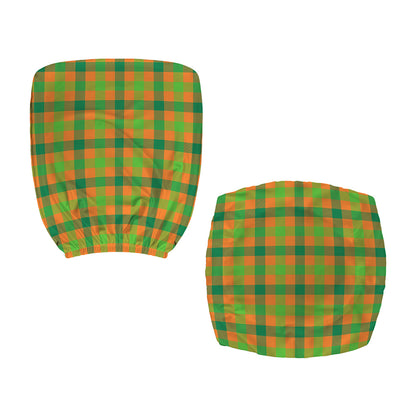 Shamrock Plaid Saint Patrick's Day Print Office Chair Cover