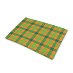Shamrock Plaid Saint Patrick's Day Print Pet Cooling Mat Cover