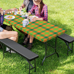 Shamrock Plaid Saint Patrick's Day Print Picnic Table Cover