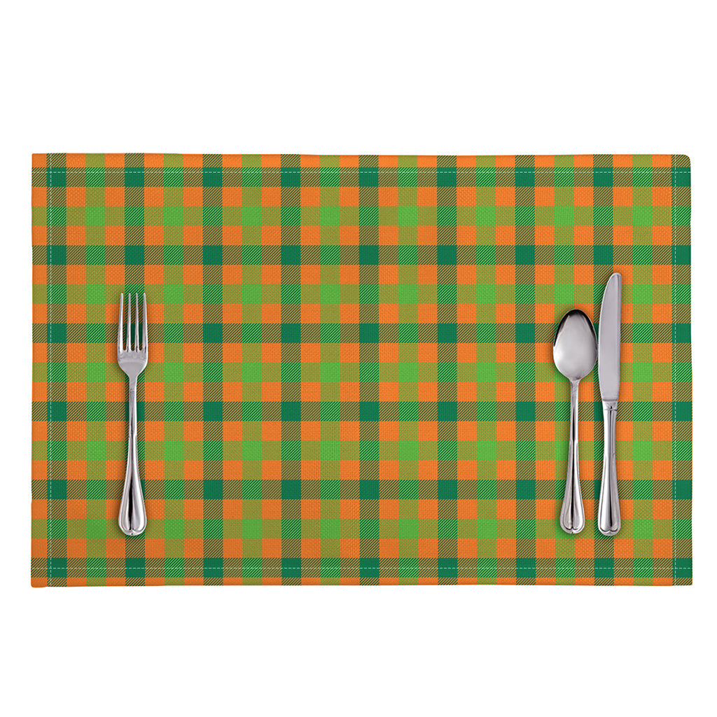 Shamrock Plaid Saint Patrick's Day Print Placemat