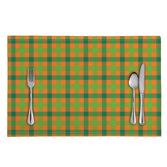 Shamrock Plaid Saint Patrick's Day Print Placemat