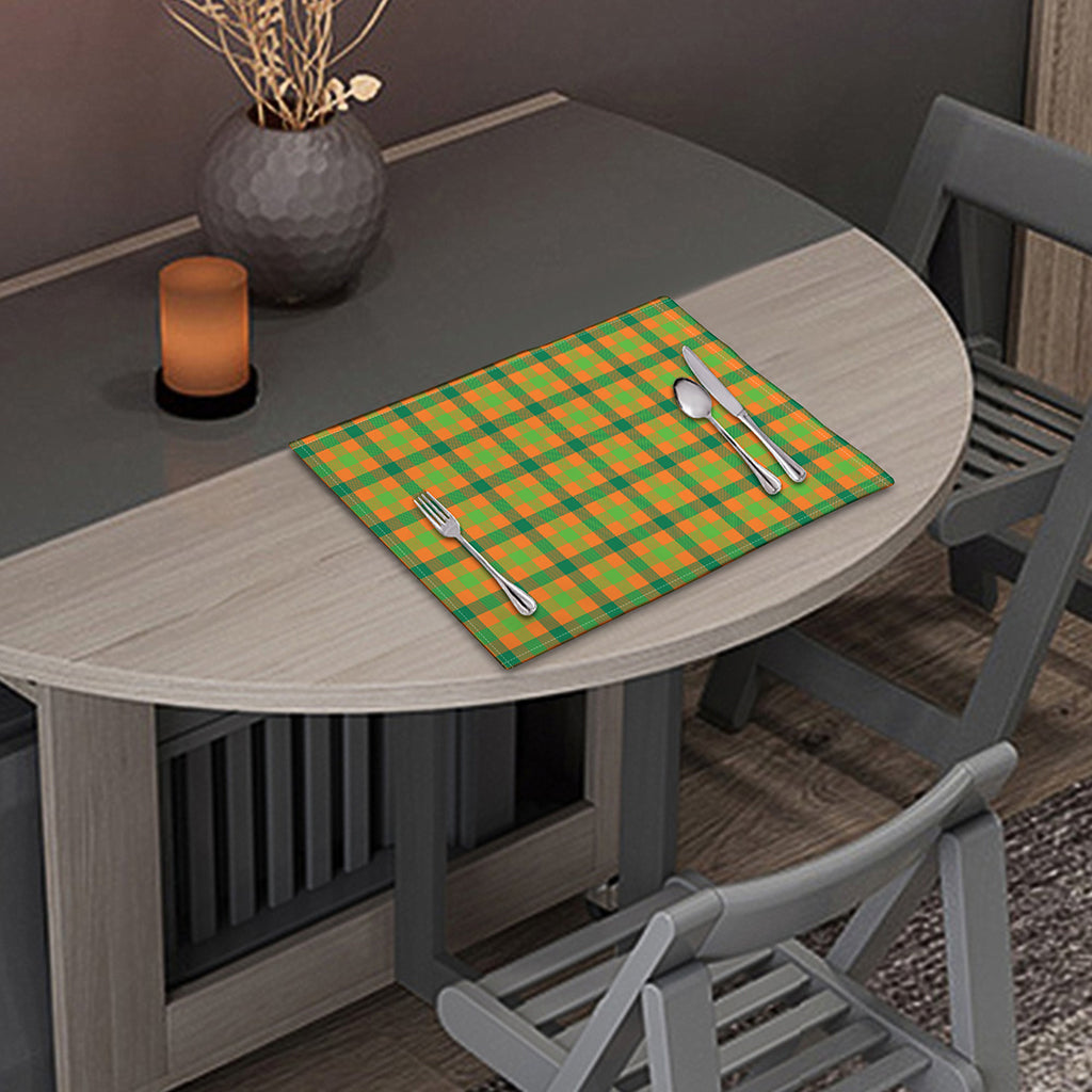 Shamrock Plaid Saint Patrick's Day Print Placemat