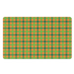 Shamrock Plaid Saint Patrick's Day Print Polyester Doormat