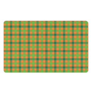 Shamrock Plaid Saint Patrick's Day Print Polyester Doormat